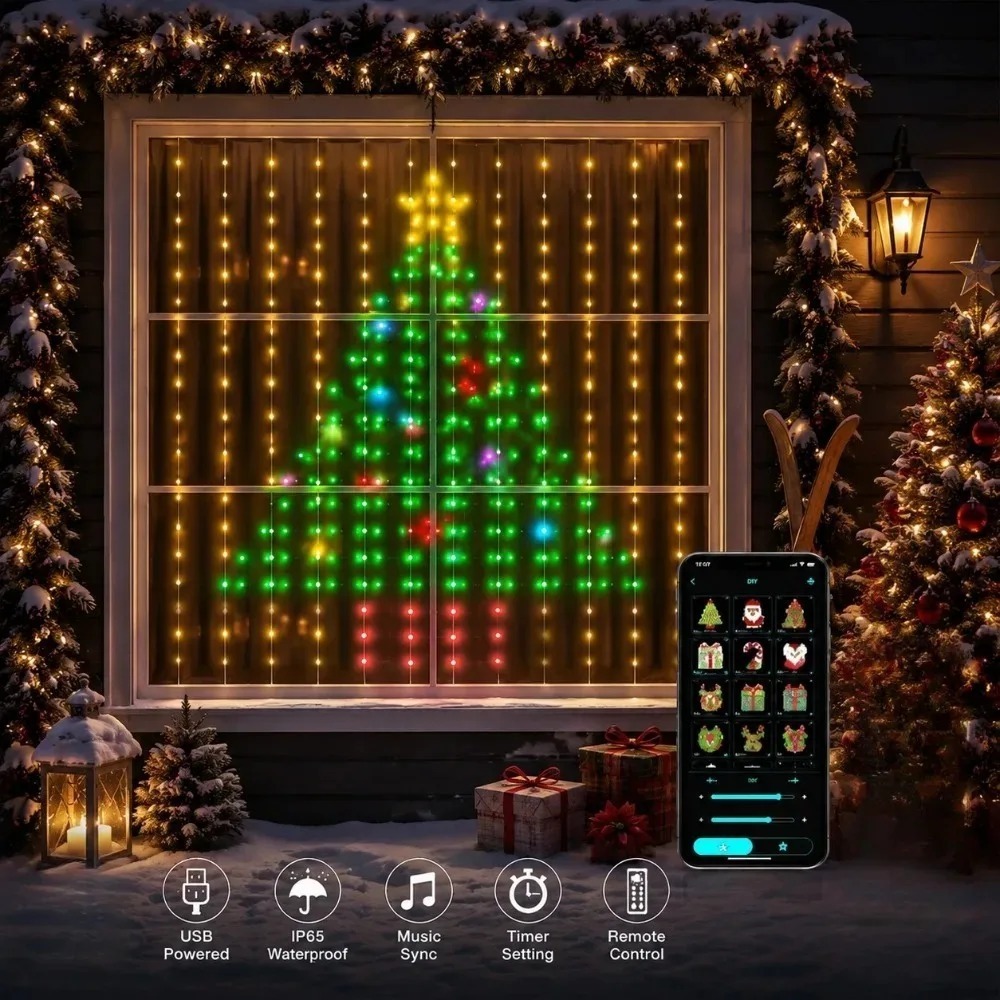 Home Decor Free App - ستائر إضاءة LED بكسل مع تحكم