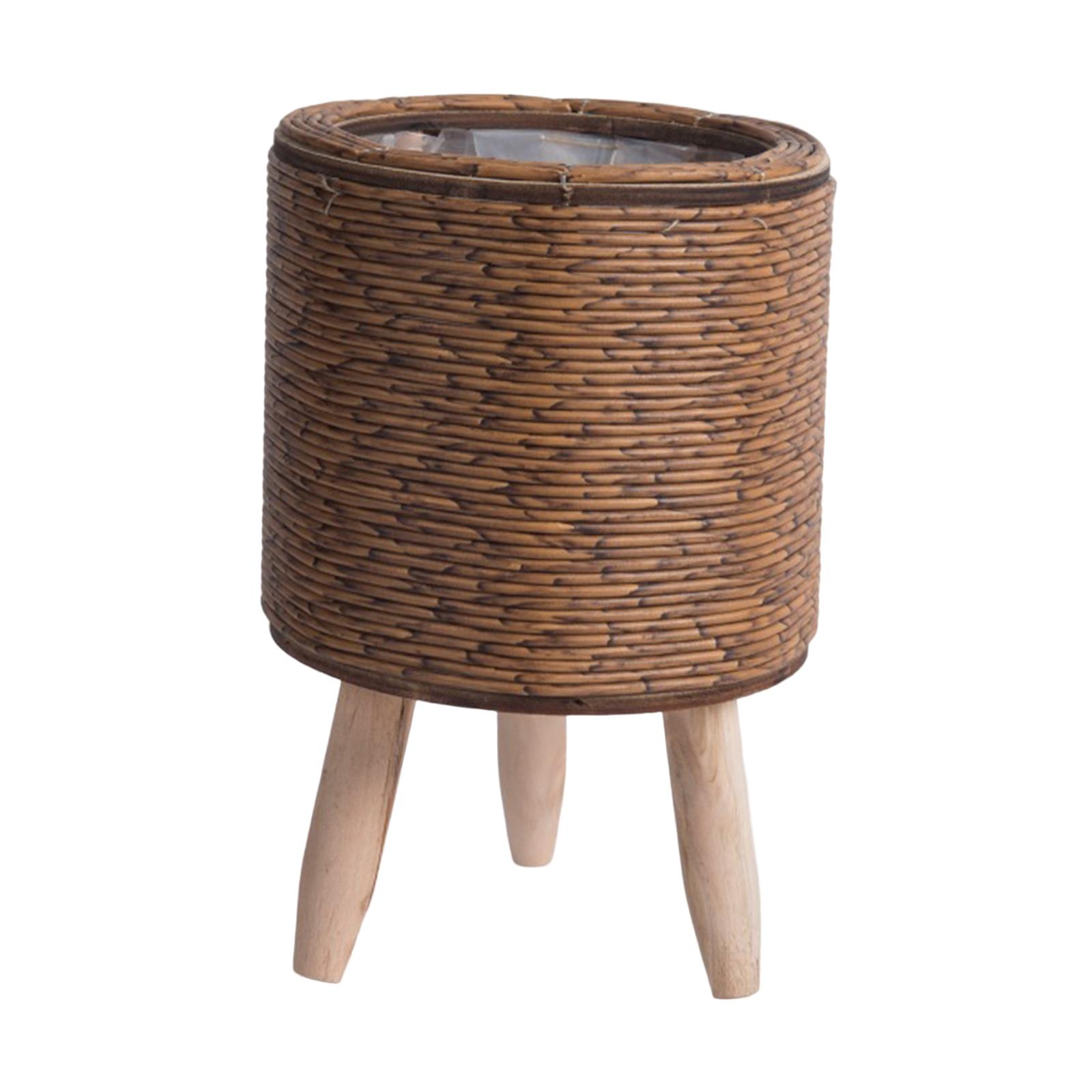Rattan Plant Basket - سلة منسوجة بساقين لعرض النباتات -