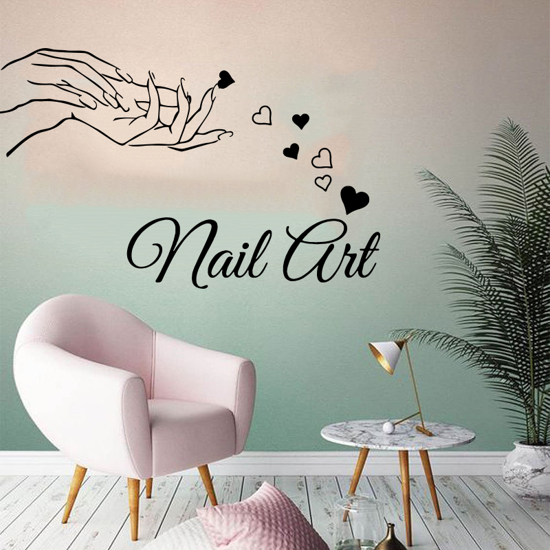 Home Decor Y2K - جمال صالون الأظافر فتاة اليد الجدار