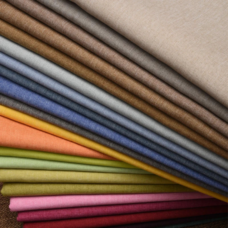 Linen Table Runner - نسيج القطن والكتان السميك بالمتر للتنجيد