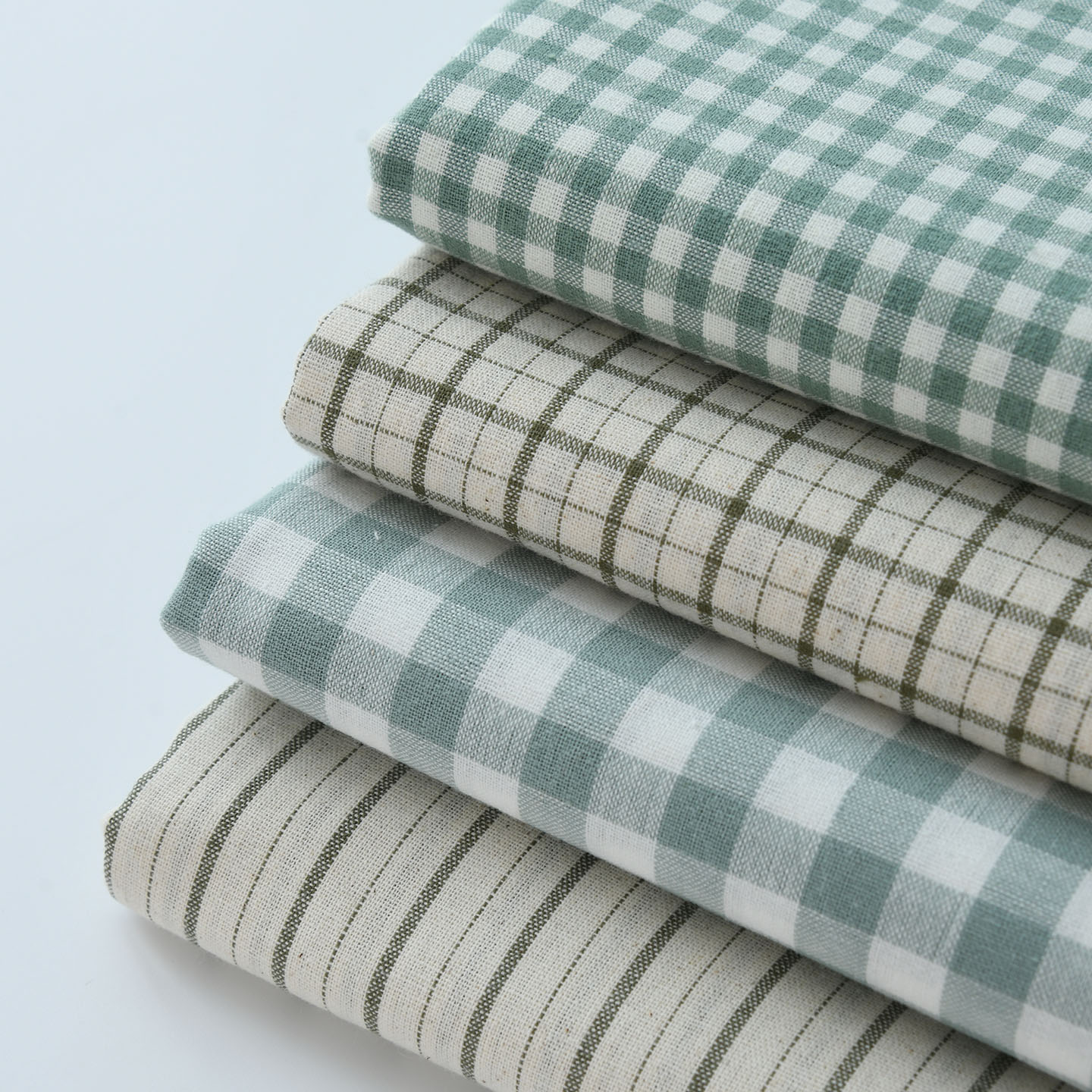 قماش كتان صناعي أخضر عتيق بنقش - مراجعة Linen Table Runner وسعره