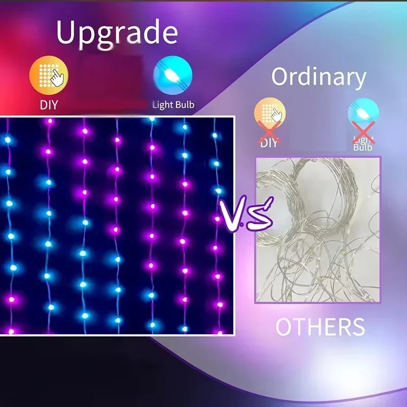 أضواء ستائر LED ذكية RGB مع تح - مراجعة Home Decor Free App وسعره