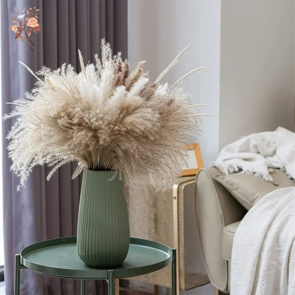 88 قطعة من عشب البامباس الطبيع - مراجعة Pampas Grass Decor وسعره