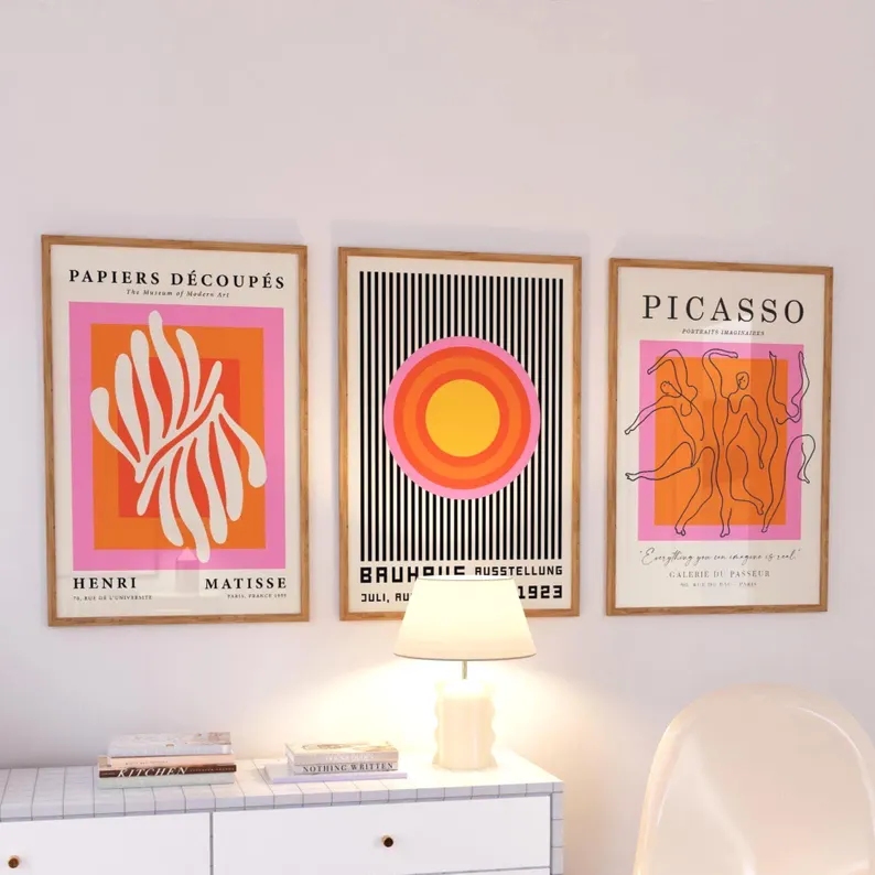 3 قطع من لوحات فنية حديثة بالل - مراجعة Home Decor Theme وسعره
