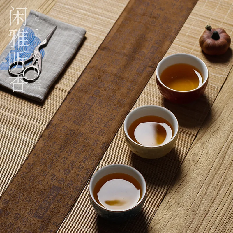 حصيرة شاي من قماش الخيزران، مف - مراجعة Linen Table Runner وسعره