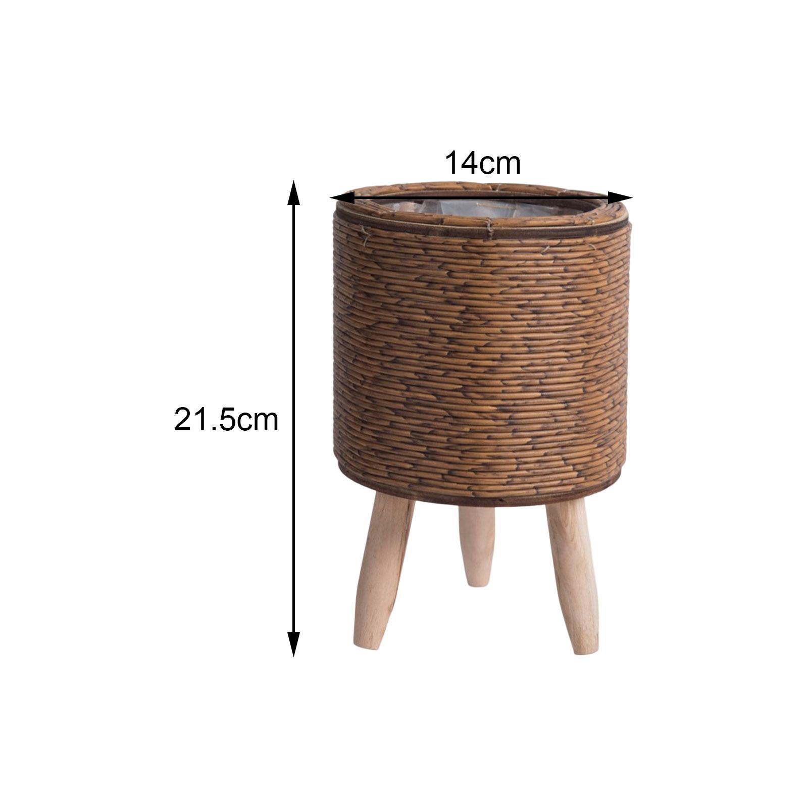 سلة منسوجة بساقين لعرض النباتا - مراجعة Rattan Plant Basket وسعره
