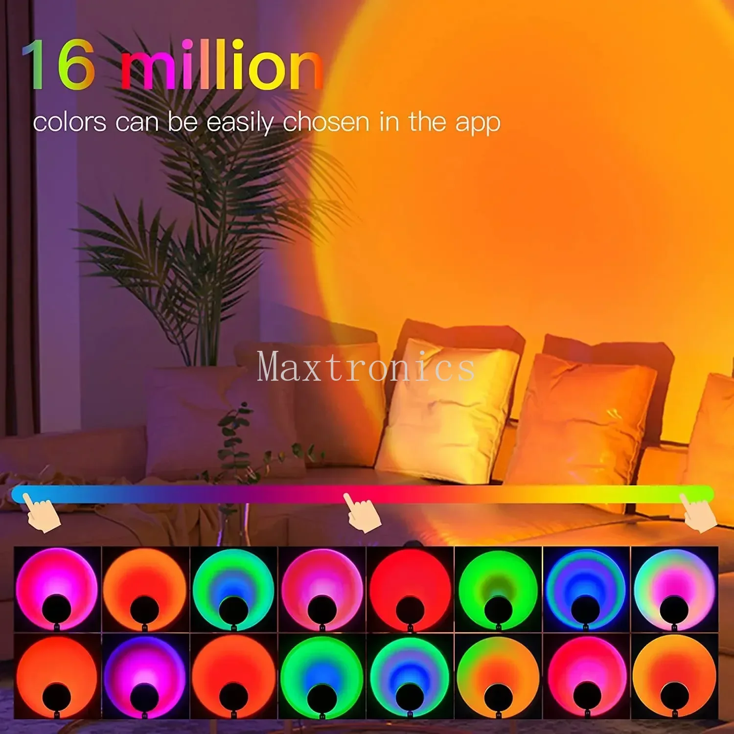 LED مصباح الغروب TUYA بلوتوث/و - مراجعة Home Decor Free App وسعره