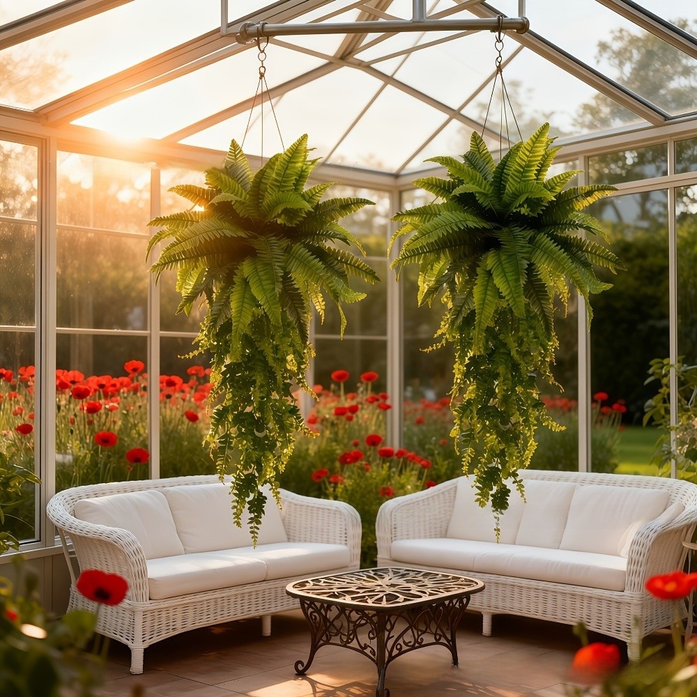 نباتات اصطناعية بلاستيكية خضرا - مراجعة Rattan Plant Basket وسعره